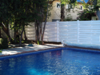 Vinyl Semi Privacy Fencing with Pool